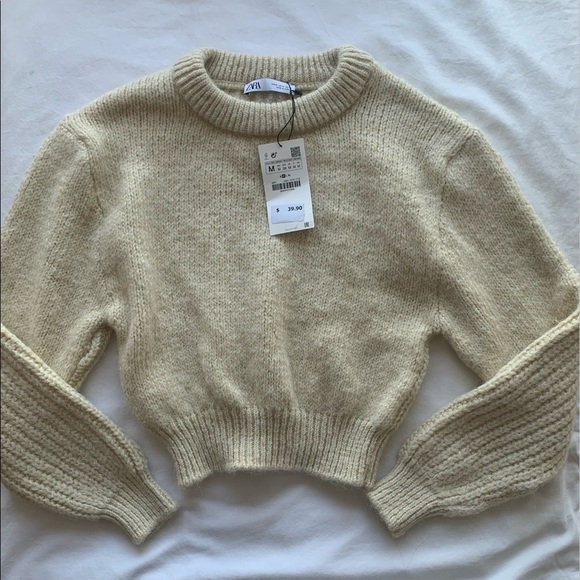 Zara Sweaters Zara Cream Sweater Poshmark